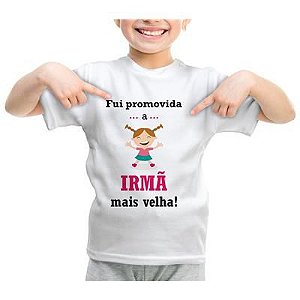Camiseta ou Body - Promovido a Irmã Mais Velha Boneca