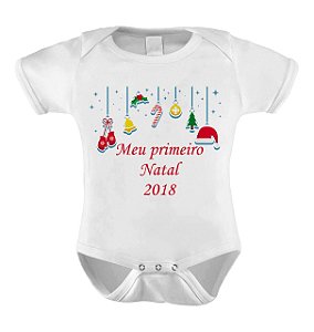 Body ou Camiseta Divertido de Natal - Meu Primeiro Natal