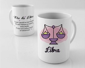 Caneca em Porcelana - Mãe de Signo Libra