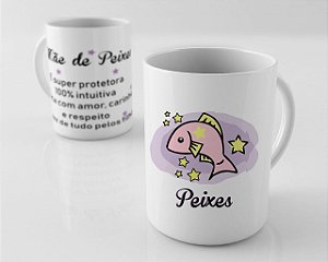 Caneca em Porcelana - Mãe de Signo Peixes