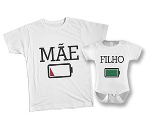 Kit camiseta e Body Tal Mãe, Tal Filho - Bateria