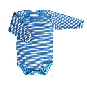 Body Infantil Azul Manga Longa - 1 (unidade )