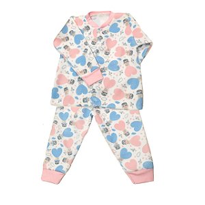 Pijama de Soft Infantil Balãozinho Rosa