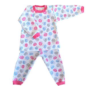  Pijama de Soft Infantil Nuvem Rosa