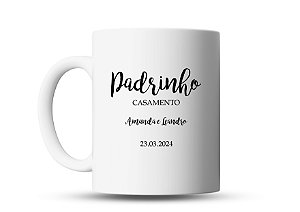 Caneca personalizada Padrinho Casamento