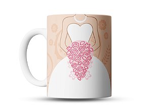 Caneca da Noiva Vestido