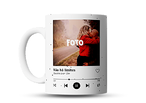 Caneca personalizada Spotify com FOTO
