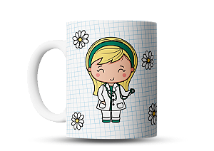 Caneca personalizada profissão cuidadora de idosos