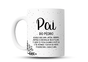 Caneca do Pai personalizada com nome