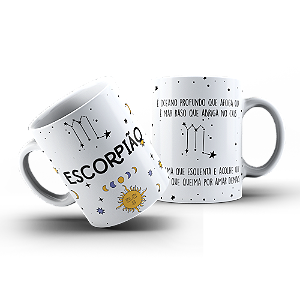 Caneca característica dos Signos