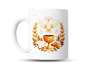 Caneca personalizada Primeira Eucaristia com mensagem 325ml