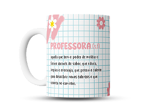 Caneca de café Significado Professora - Melhor prof do mundo