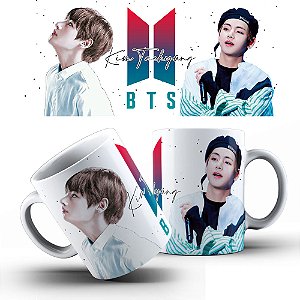 Caneca de café personalizada BTS Kim Taehyung
