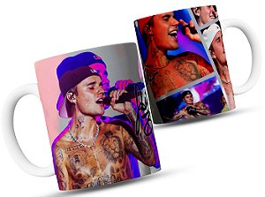 Caneca Justin Bieber Personalizada – Estampa Show ao Vivo – Presente Criativo para Fãs – 325ml