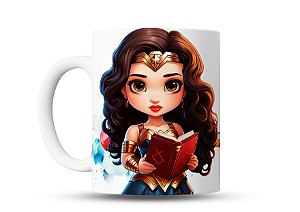 Caneca de café Qual seu super poder? Sou professora