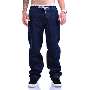 Calça Jeans Escuro Balão Your Face
