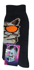 Meia Gnarly Foot Gato de Oculos