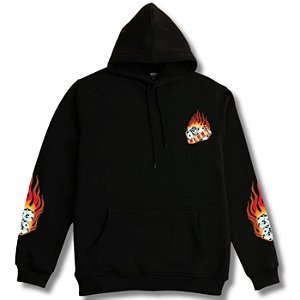 Moletom Canguru Blunt Pyro Masculino Capuz Preto G
