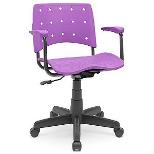 Cadeira Secretária Ergoplax com Braços para Escritório | UmToqueMoveis - Um  Toque Móveis