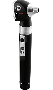 Otoscópio Pocket 2.5V Omni 3000 Xenon Halógena Fibra Óptica com Estojo Rígido e Lâmpada SS | MD