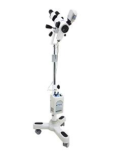 Colposcópio Binocular 5 Aumentos Variáveis (6X 10X 16X 25X 40X) Iluminação de LED - 3 Rodízios Terceira Ocular Câmera de Vídeo PE7000-VRDC5 - Medpej