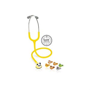 Estetoscópio Master Lite Pediátrico Fun-Animal Amarelo - Spirit