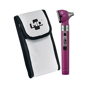 Otoscópio OMNI 3000 LED Fibra Óptica Roxo com Estojo Macio - MD