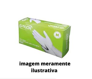 LUVA EM LATEX DE PROCEDIMENTO COM PÓ TAMANHO M CX 100 UNIDADES- G-TECH