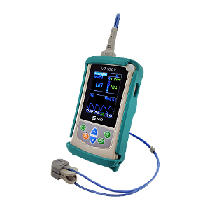 Oxímetro de Pulso Veterinário MD Portátil, LCD Colorido, Bateria Integrada, Bivolt UT100V Oxyvet- MD