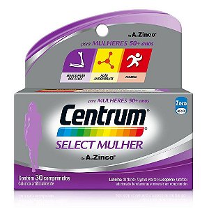 Centrum Select Mulher 30 Comprimidos Vitaminas e Minerais de A a Z