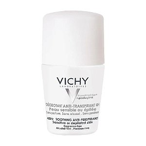 Vichy Desodorante 48h Sem Perfume Antitranspirante Pele Sensível Roll On 50ml