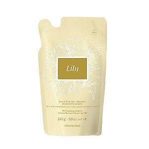 Lily Creme Acetinado Hidratante Corporal o Boticário Refil 250g