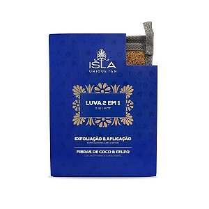 Luva Esfoliante Fibras De Coco e Aplicadora de Autobronzeador Isla Unique Tan