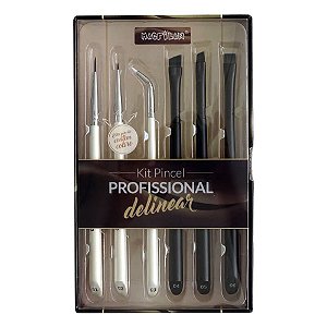 Kit 6 Pincéis Profissionais Para Delinear Macrilan
