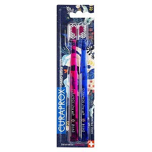 Kit Escova Dental Curaprox Love Cs5460 Ultra Soft Pack 2 Unidades