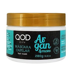 Máscara Argan e Babosa Restauração Profunda Qod City 280g
