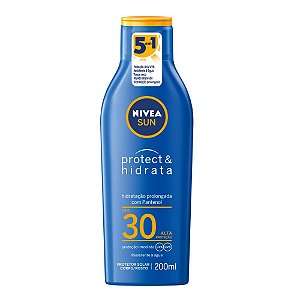 Nivea Sun Protetor Solar Corpo e Rosto FPS 30 Resistente 200ml