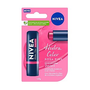 Protetor Labial Hidratante Hidra Color Rosa Pink Nivea 4,8g
