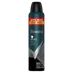 Desodorante Rexona Men 72h Invisible Masculino Aerosol 250ml