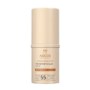 Adcos Protetor Solar Stick FPS 55 Cor Beige Alta Cobertura 17g