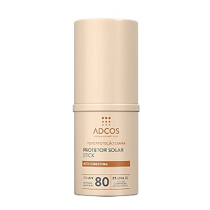Adcos Protetor Solar Stick FPS 80 Cor Peach Alta Cobertura 17g