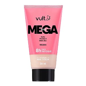 Vult Mega Base Líquida Matte 8h Efeito Blur V250 26ml