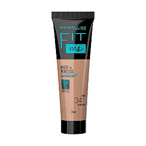 Base Maybelline Fit Me Matte Poreless Cor 341 Antiga R280 30ml