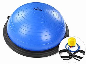 Meia Bola Balance Ball Trainer com Elástico, Alça e Bomba - Arktus