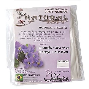Fronha Impermeável Anti-Ácaro Modelo Violeta - Natural Home Care