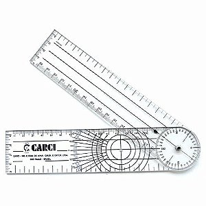 Goniômetro Grande 360º 22cm x 2,0mm em Acrílico - Carci