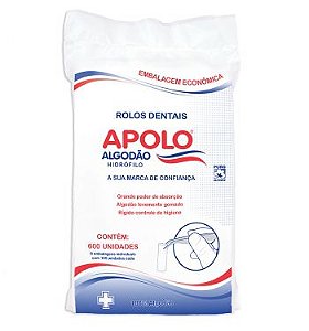 Rolo Dental Branco de Algodão - Apolo