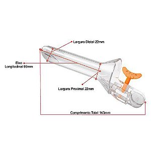 Espéculo Vaginal Descartável não Estéril não Lubrificado - Adlin