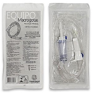 Equipo Macrogotas para Infusão Completo Luer Slip em PVC Estéril - Descarpack