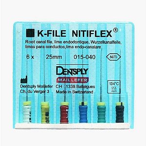Lima K-File Nitiflex 25mm 15-40 - Dentsply
